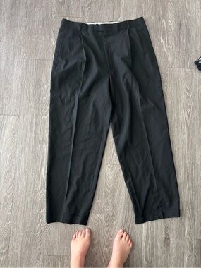 36L 100% light weight wool Black Men’s Pleated Dress Pants